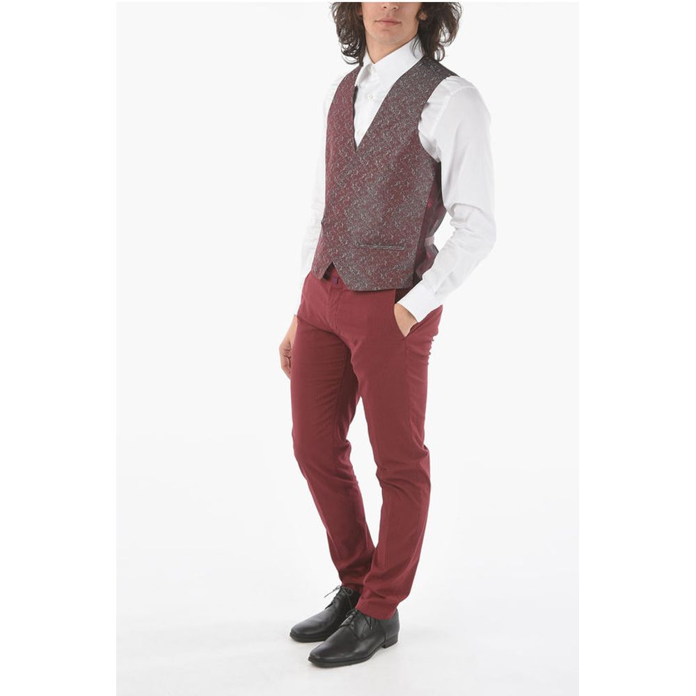Corneliani Patterned Silk CERIM.ACADEMY Double Breasted Waistcoat