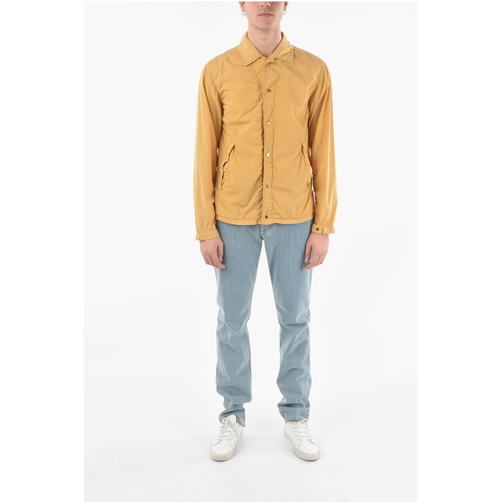 Corneliani CC COLLECTION O.WEAR Nylon Jacket with Silver Buttons
