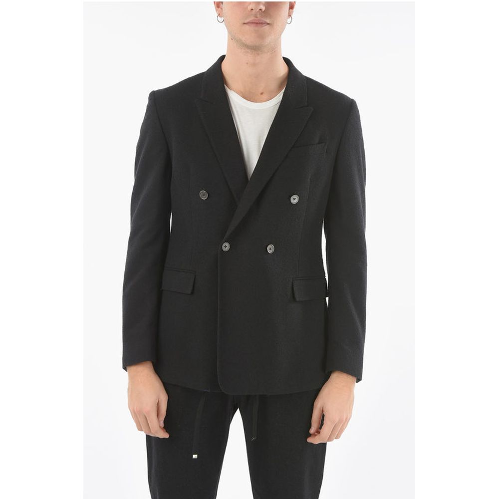 Corneliani CC COLLECTION Peak Lapel RESET Double-Breasted Blazer