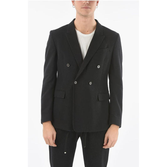 Corneliani CC COLLECTION Peak Lapel RESET Double-Breasted Blazer