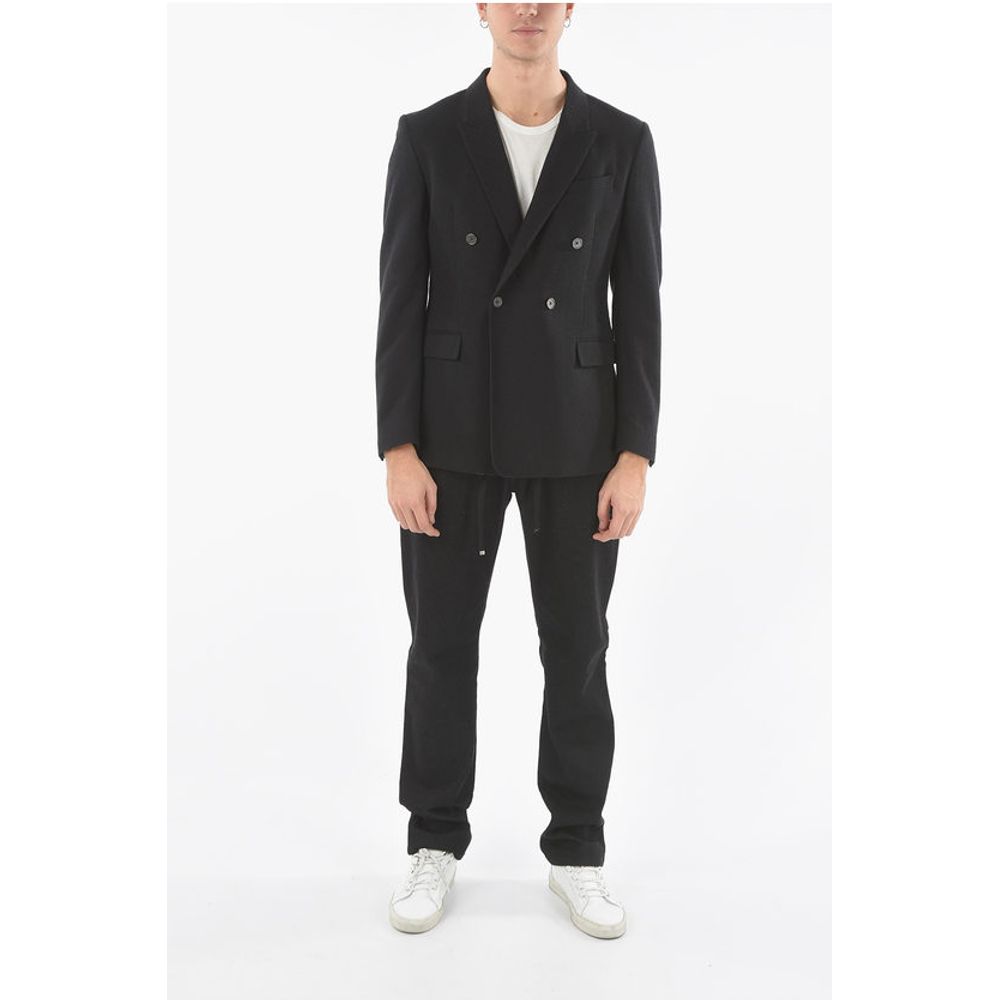 Corneliani CC COLLECTION Peak Lapel RESET Double-Breasted Blazer