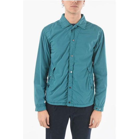 Corneliani CC COLLECTION O.WEAR Nylon Stretch HYDRAS Overshirt with Sna