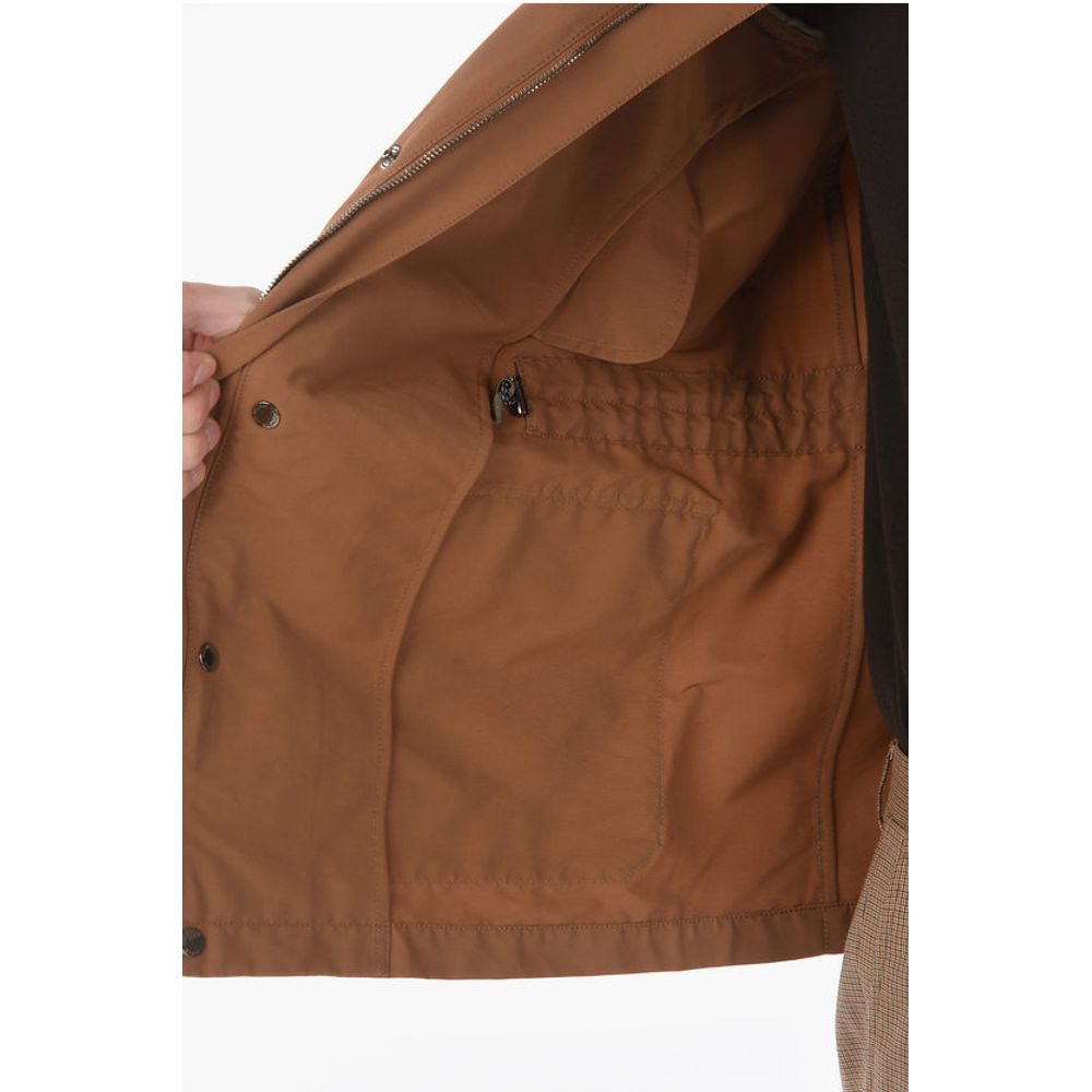Corneliani Cotton Blend WALT Utility Jacket with Hidden Closure
