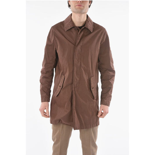 Corneliani CC COLLECTION O.WEAR hidden closure balmacaan coat