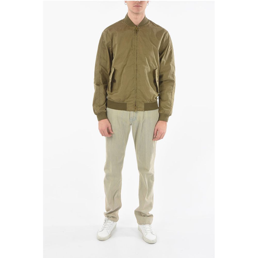 Corneliani CC COLLECTION Solid Color Waterproof Bomber