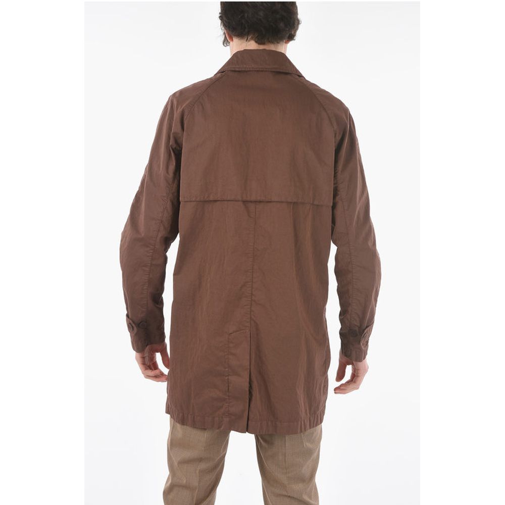 Corneliani CC COLLECTION O.WEAR hidden closure balmacaan coat