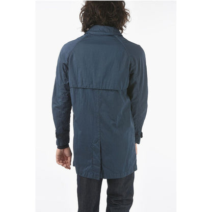 Corneliani CC COLLECTION O.WEAR hidden closure balmacaan coat
