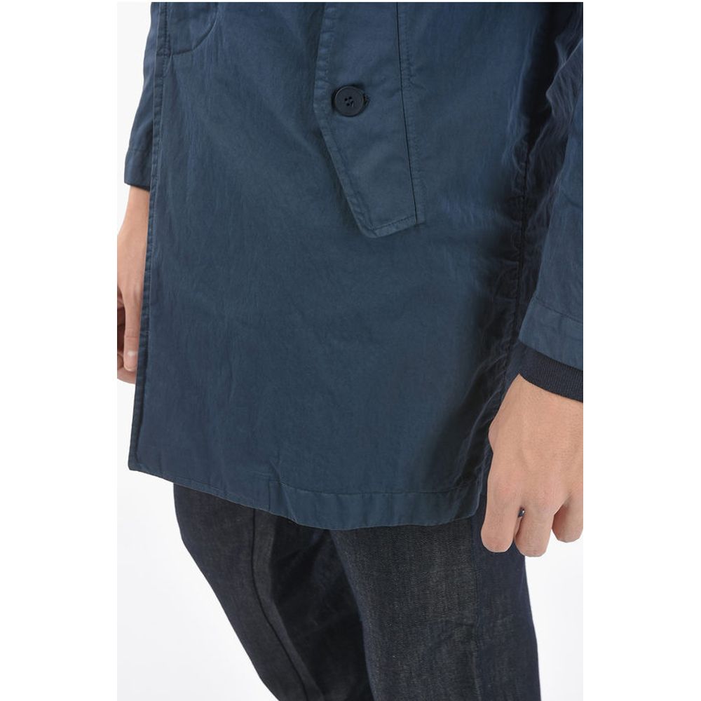 Corneliani CC COLLECTION O.WEAR hidden closure balmacaan coat