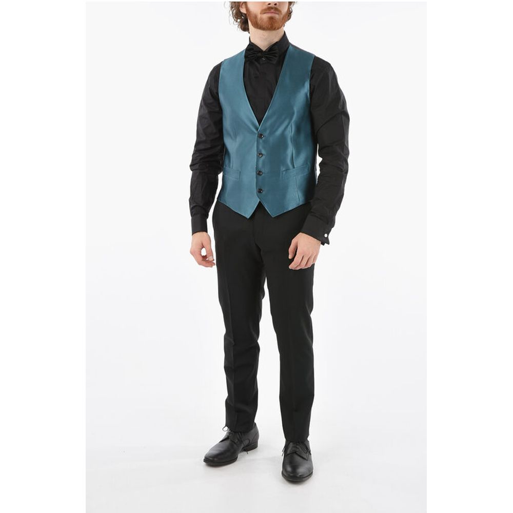 Corneliani CC COLLECTION Two-Tone Silk CERIM.REFINED Waistcoat