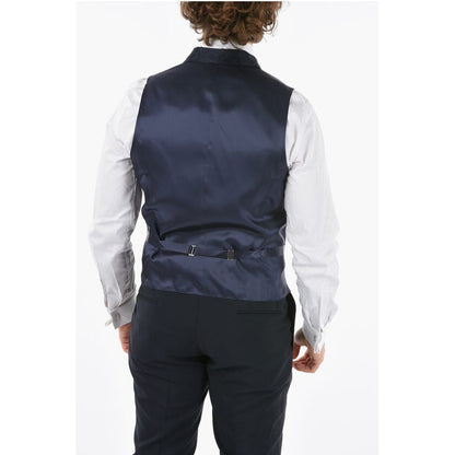 Corneliani CC COLLECTION Embroidered CERIM. RESET Waistcoat with Hidden