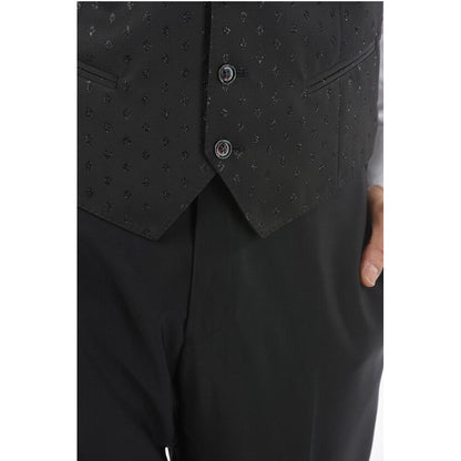 Corneliani CC COLLECTION All-Over Glitter 4-Buttons CERIM RESET Vest