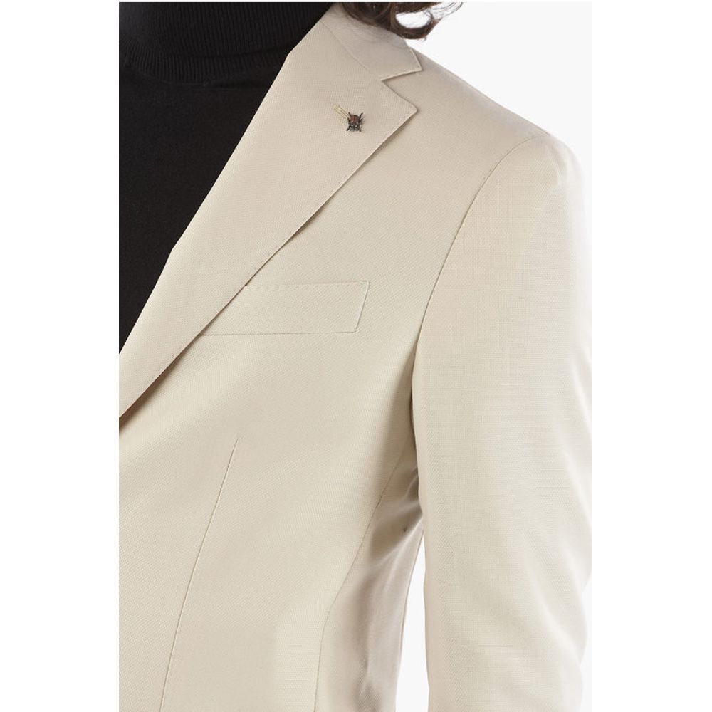 Corneliani CC COLLECTION Half-Lined Blazer with Sewn Pockets and Notch
