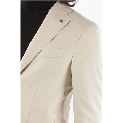 Corneliani CC COLLECTION Half-Lined Blazer with Sewn Pockets and Notch