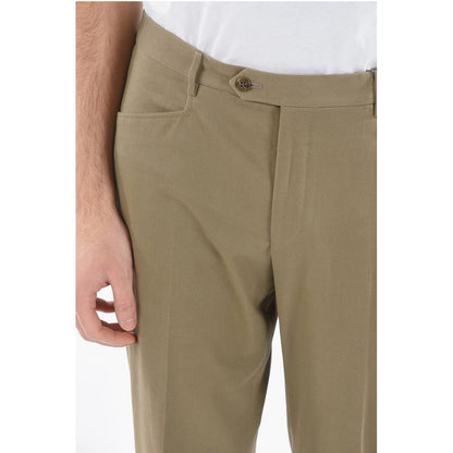 Corneliani Cotton Elegant Trousers with Patch Pockt