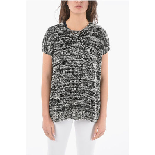 Woolrich Two-Tone Crew-Neck Maxi Sweater
