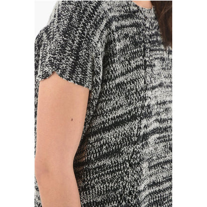 Woolrich Two-Tone Crew-Neck Maxi Sweater