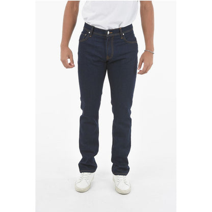 Corneliani ID LUXURY DENIM Dark Wash Slim Fit Denims with Belt Loops