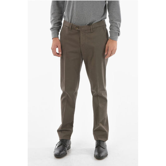 Corneliani ID Cotton Stretch Mid-rise MALGA Chino Pants
