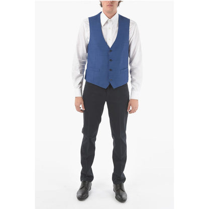 Corneliani Wool 4 Buttons ACADEMY Waistcoat with Martingale