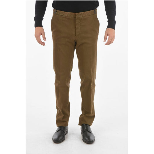 Corneliani ID Belt Loops Stretch Cotton Chino Pants