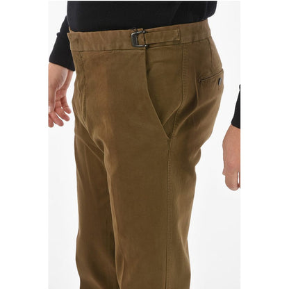Corneliani ID Belt Loops Stretch Cotton Chino Pants