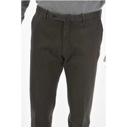 Corneliani ID Belt Loops Stretch Cotton Chino Pants