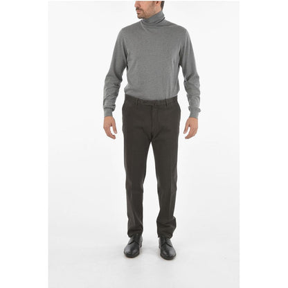 Corneliani ID Belt Loops Stretch Cotton Chino Pants