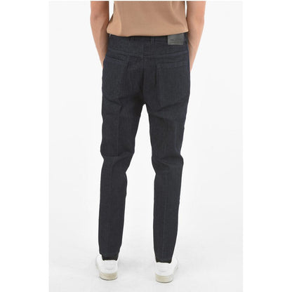 Neil Barrett THE GODFATHER OF DENIM Raw Denim Low-crotch Jeans with Satin