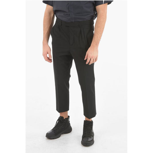 Neil Barrett Double-pleated LOOSE TAPERED FIT Low-Rise Pants