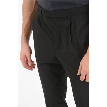 Neil Barrett Double-pleated LOOSE TAPERED FIT Low-Rise Pants