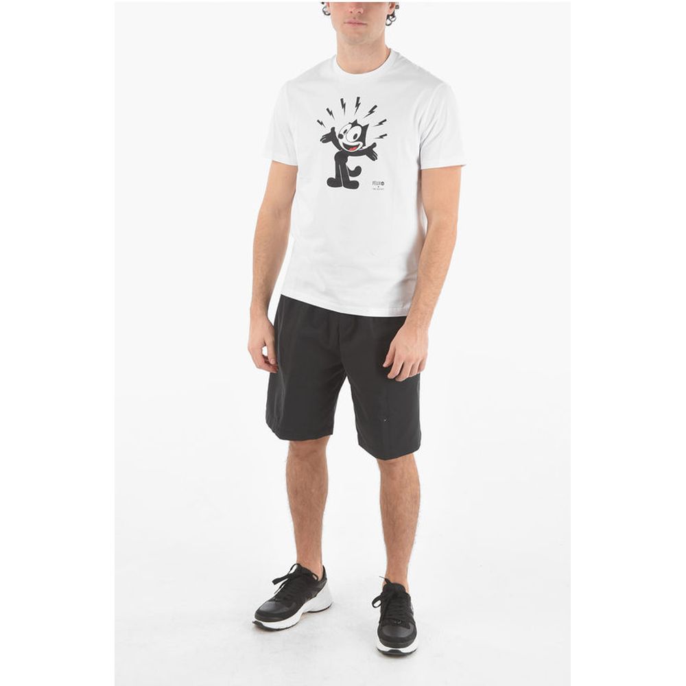Neil Barrett FELIX x NEIL BARRETT Crew Neck Cotton Slim Fit T-Shirt