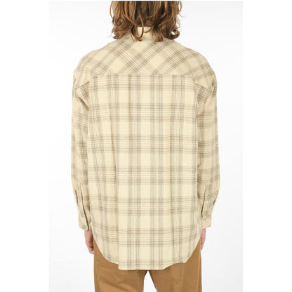 Samsoe Samsoe Plaid Checkered Linen-blend LUAN J Shirt with Breast Pocket