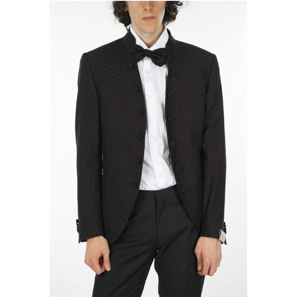 Corneliani Embroidered Virgin Wool Blazer