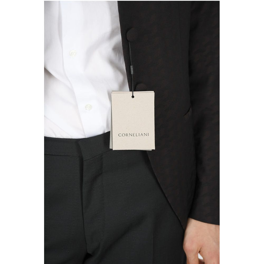 Corneliani Embroidered Virgin Wool Blazer