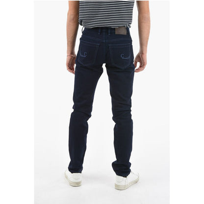 Corneliani ID Stretch Denim Slim Fit Jeans 18cm