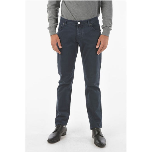 Corneliani ID Stretchy Cotton M ALGA FIX Straight-leg 5-pocket Pants