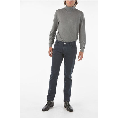 Corneliani ID Stretchy Cotton M ALGA FIX Straight-leg 5-pocket Pants