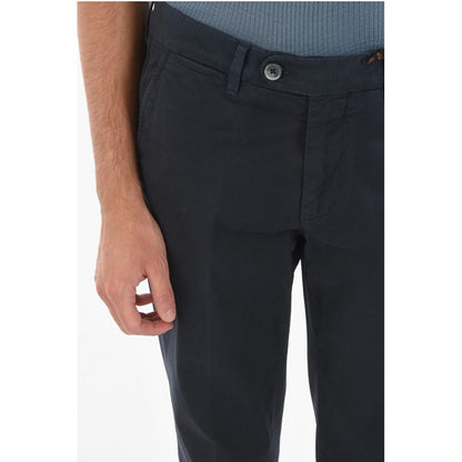 Corneliani ID Stretchy Cotton M ALGA 426 Pants with Belt Loops