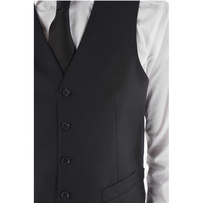 Corneliani CC COLLECTION Virgin Wool REFINED Vest with 5-button Closure