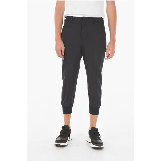 Neil Barrett Chino TAILORED Pants with Ribbed Ankle Cuffs