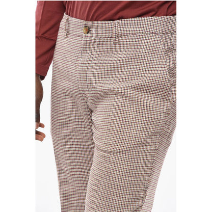 Cruna Houndstooth Motif Slim Fit NEWTOWN Pants