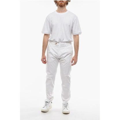 Cruna Stretch Cotton RAVAL Single-Pleat Pants