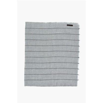 Ermenegildo Zegna Solid Color Scarf with Fringes