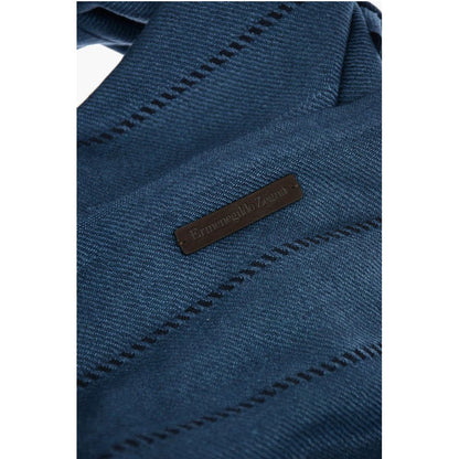 Ermenegildo Zegna Solid Color Scarf with Fringes