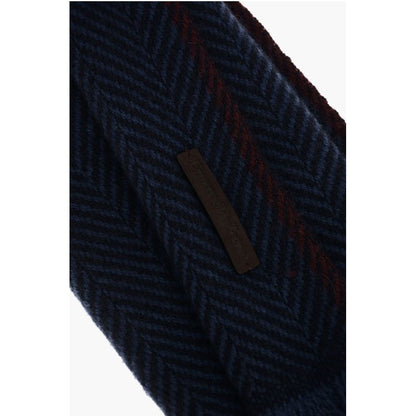 Ermenegildo Zegna herringbone patterned cashmere scarf