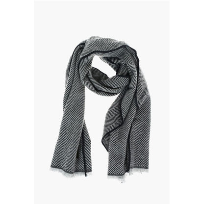 Ermenegildo Zegna herringbone patterned cashmere scarf