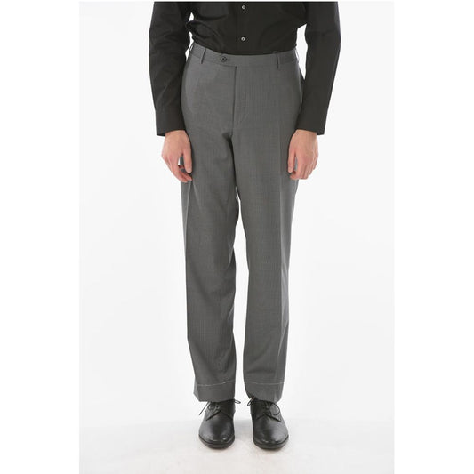 Corneliani Extrafine Virgin Wool LEADER Slack Pants with Basket Weave P