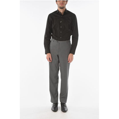 Corneliani Extrafine Virgin Wool LEADER Slack Pants with Basket Weave P