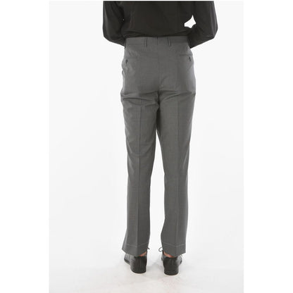 Corneliani Extrafine Virgin Wool LEADER Slack Pants with Basket Weave P