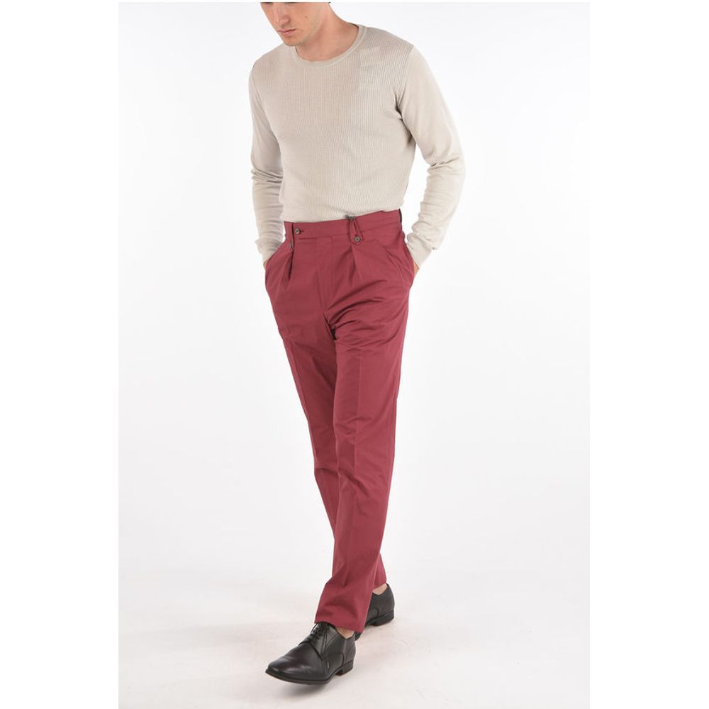 Corneliani Lined Chino Pants with Double Pleat